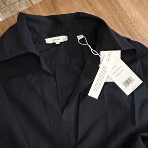 Vince Black Lightweight Shirt Dress with Tags